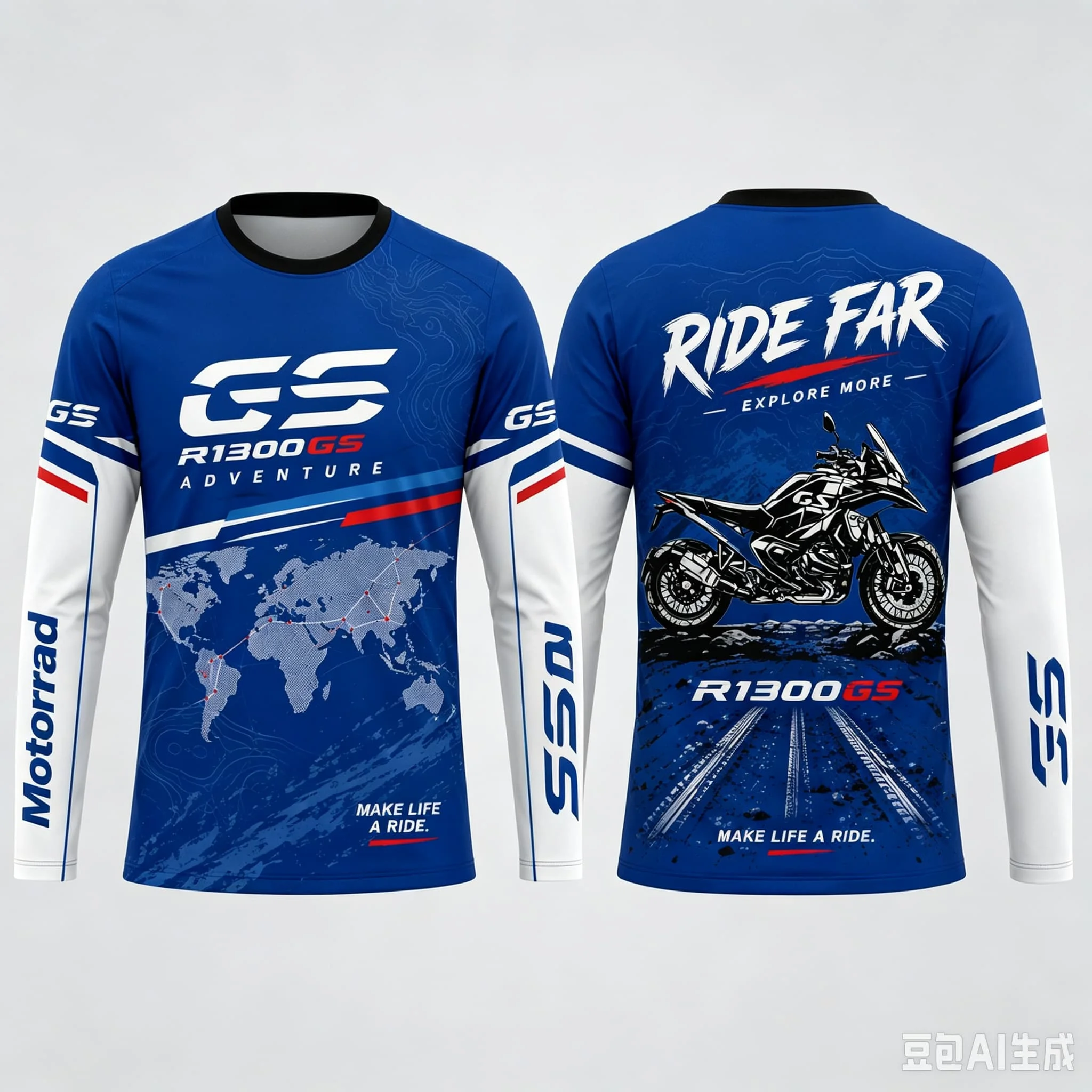 New GS Motorcycle Adventure Riding Long Sleeve T Shirt Men 2027 New High Quality R1250GS R1300GS Fan Supporter Streetwear Top