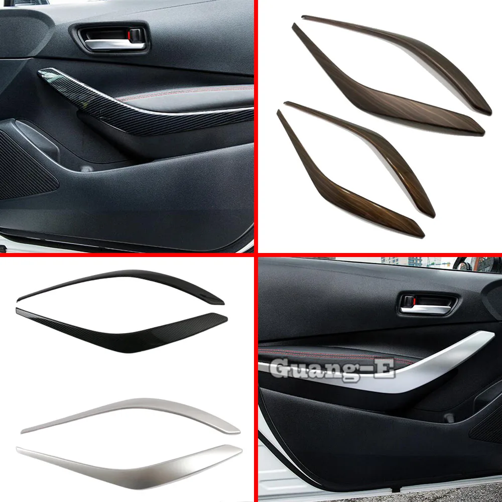 

For Toyota Corolla Altis 2019 2020 2021 2022 Car Inner Door Handle Armrest Cover Trim Stickers Decoration Styling Accessories