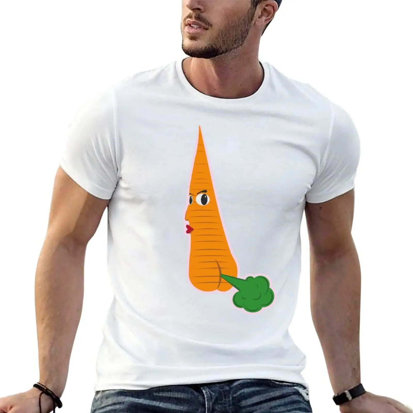 Farting Carrot T-Shirt funny t shirts man mens graphic t shirts funny t shirts cotton T-shirt