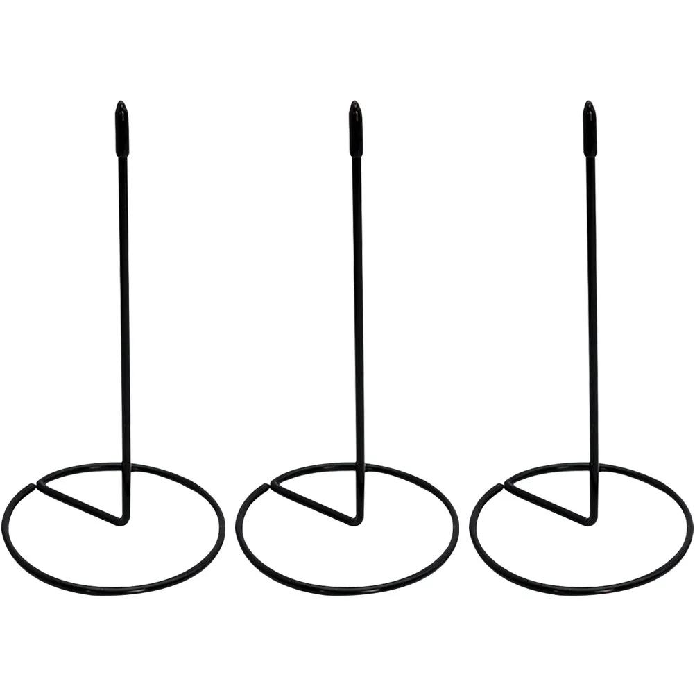 3Pcs Sturdy Stainless Steel Receipt Holder Spindle Rod Bill Holder Firm Stable Base for Office Restaurant Pub Desk Ticket