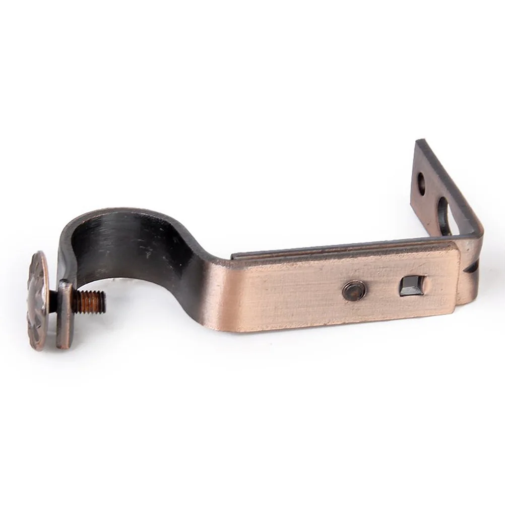 

4Pcs Iron Curtain Holders 18-22mm Rod Easy Installation Elegant Retro Home Decor Copper Curtain Holder