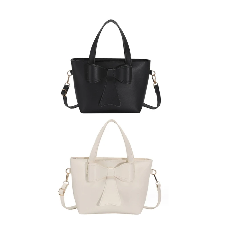 Bolsas femininas bowknot bolsa ombro capacidade balde mensageiro sacos