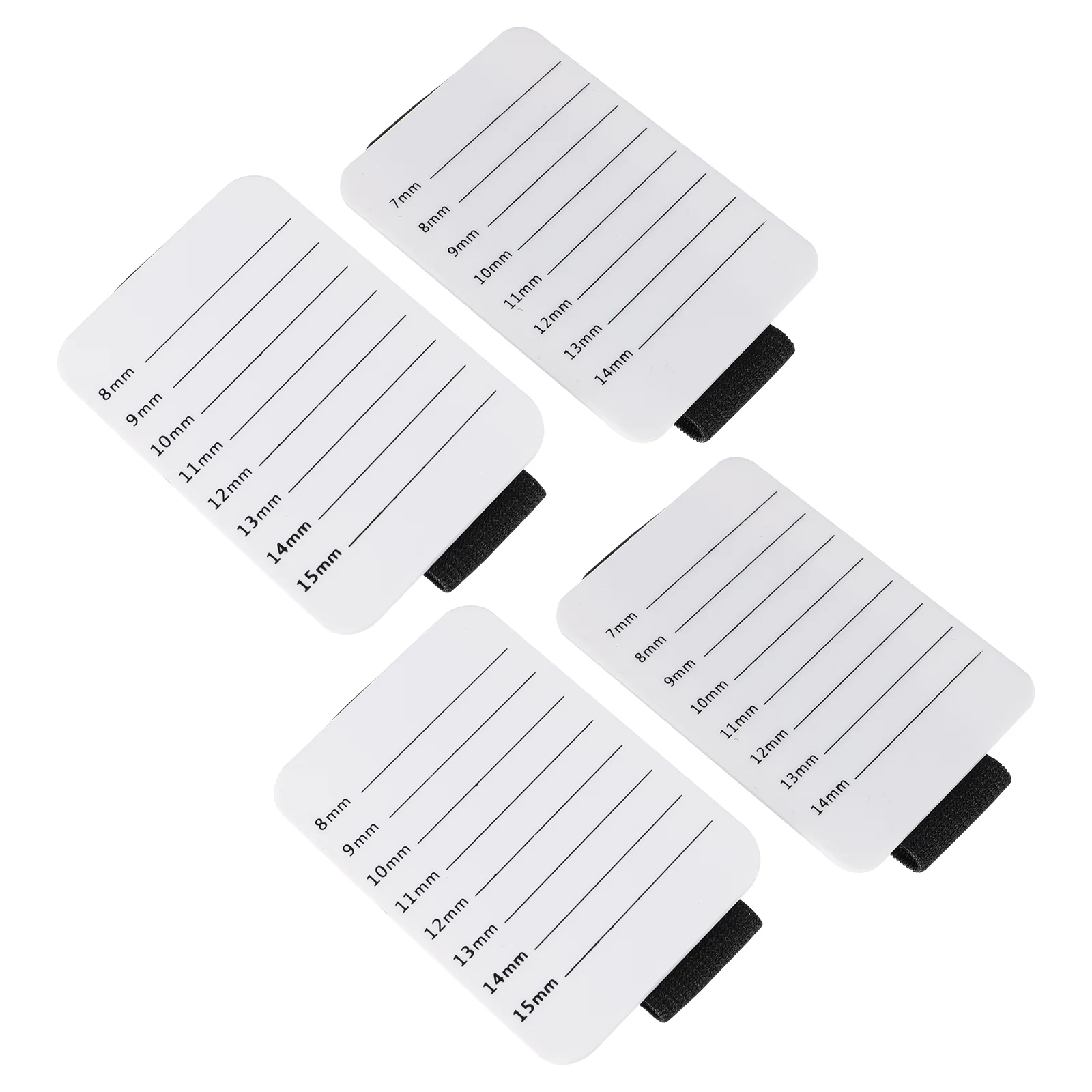 

4 Pcs Strap Eyelash Board Hand Trays Extension Lace-up Grafting Pallet Acrylic Fabric Holder