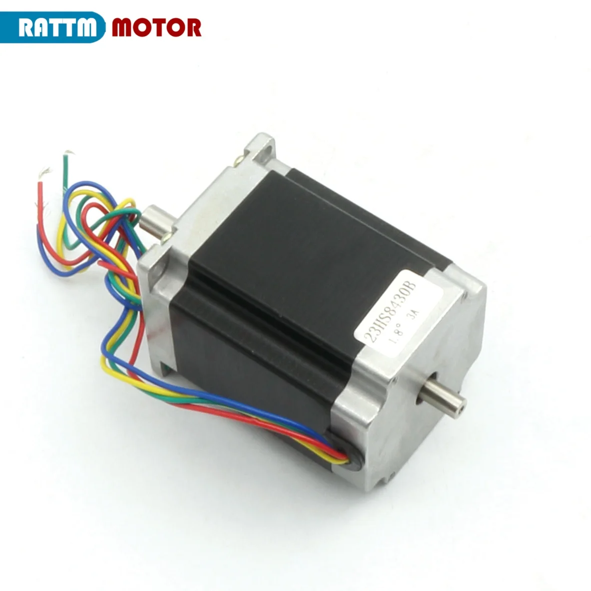 3/4 Uds 23HS8430B/23HS8430 Motor paso a paso Nema 23 76mm/112mm 270Oz-in 3A eje doble/eje único para máquina de grabado enrutador CNC