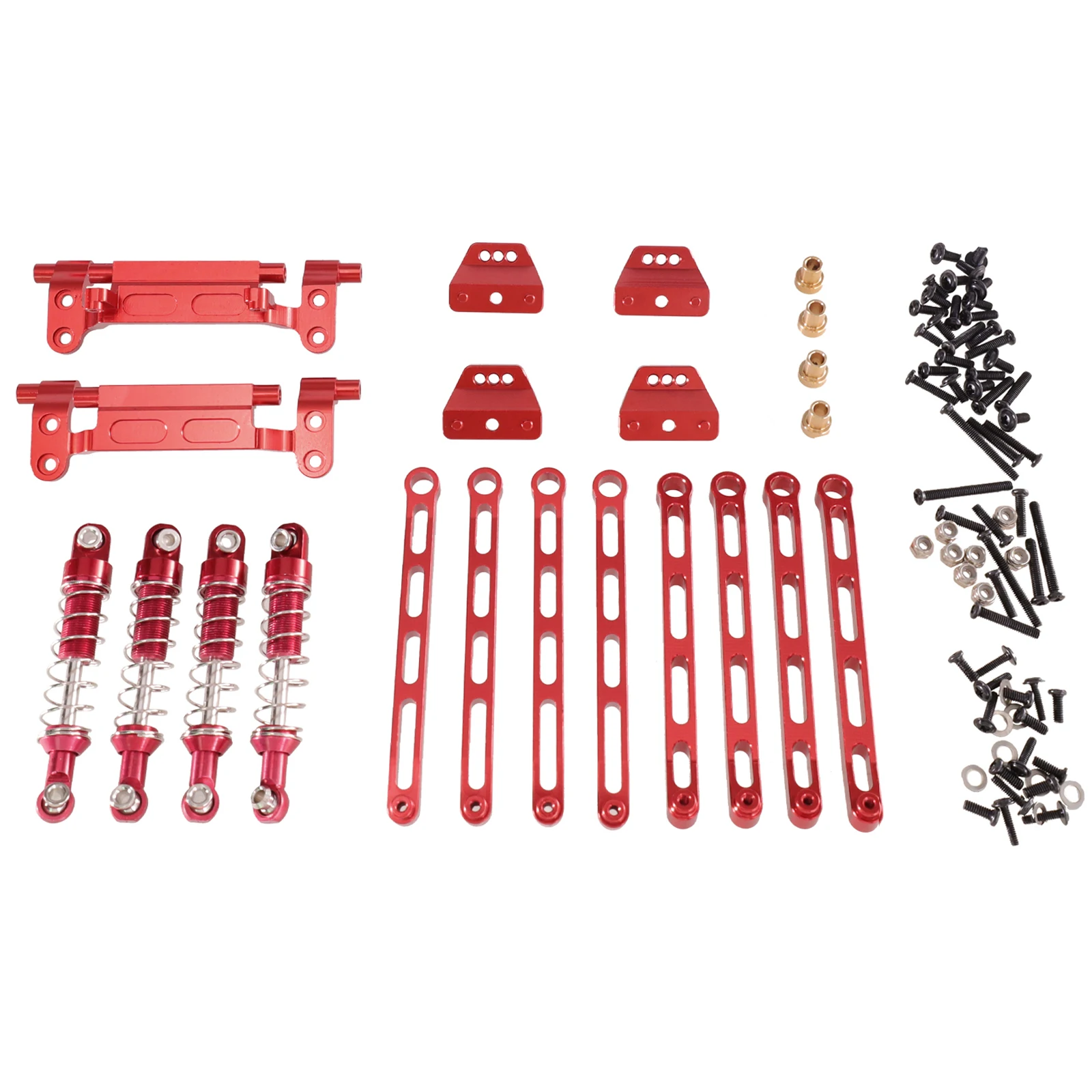 Suitable for MN model 1/12 MN168 MN78 RC Car metal upgrade external spring shock absorber fixed rod parts accessories