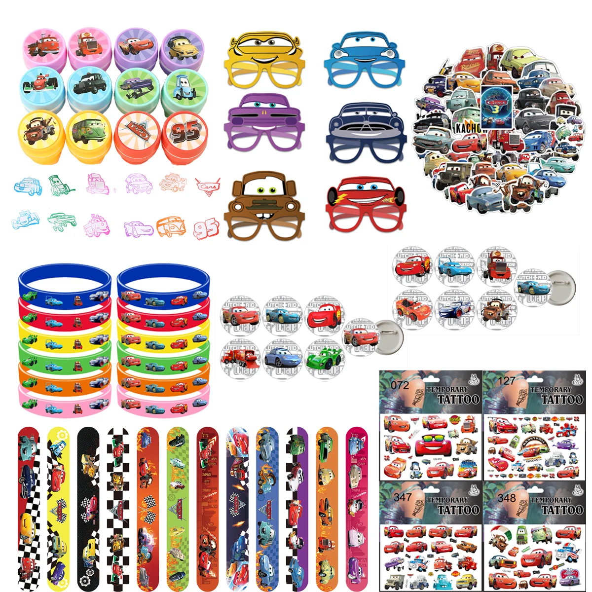 

Cars Lightning McQueen Party Favors Children's Birthday Souvenirs Decoration Party Gift Supplies Wedding favors Stamps Stickers