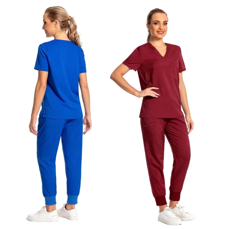 Multicolor Unisex Short Sleeved Phary Nurse Uniform Hospital Doctor Workwear Oral Dental Surgery Uniforms Medical Scrubs Sets