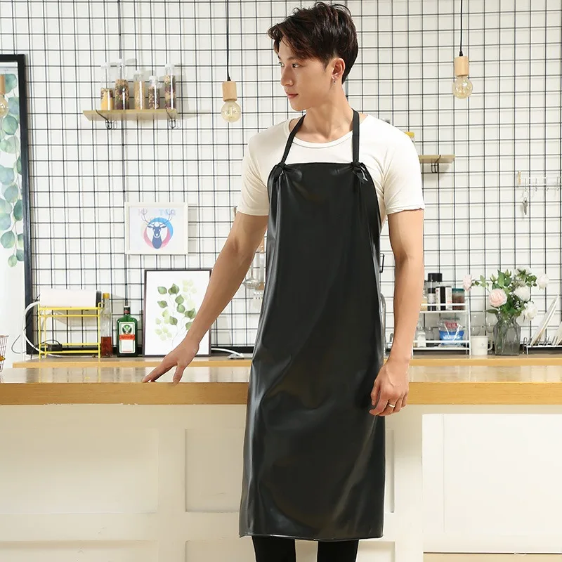 

Водонепроницаемый фартук из ПВХ, устойчивый к кислотам и щелочам, промышленный кухонный маслостойкий фартук на талии для отеля, ресторана морепродуктов