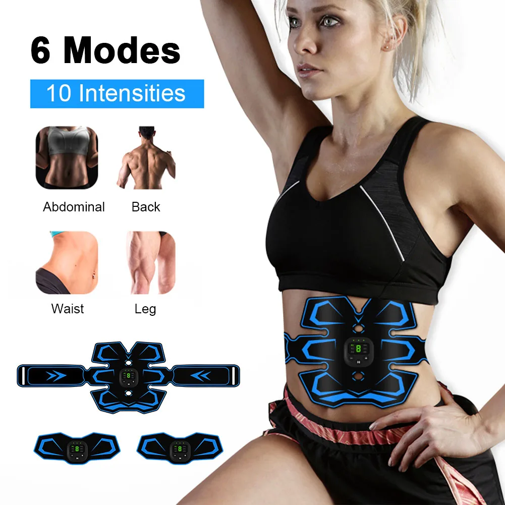 Smart EMS Wireless Muscle Stimulator Buttocks Hip Trainer Fitness Abdominal Electric Weight Loss Stickers Body Slimming Massager