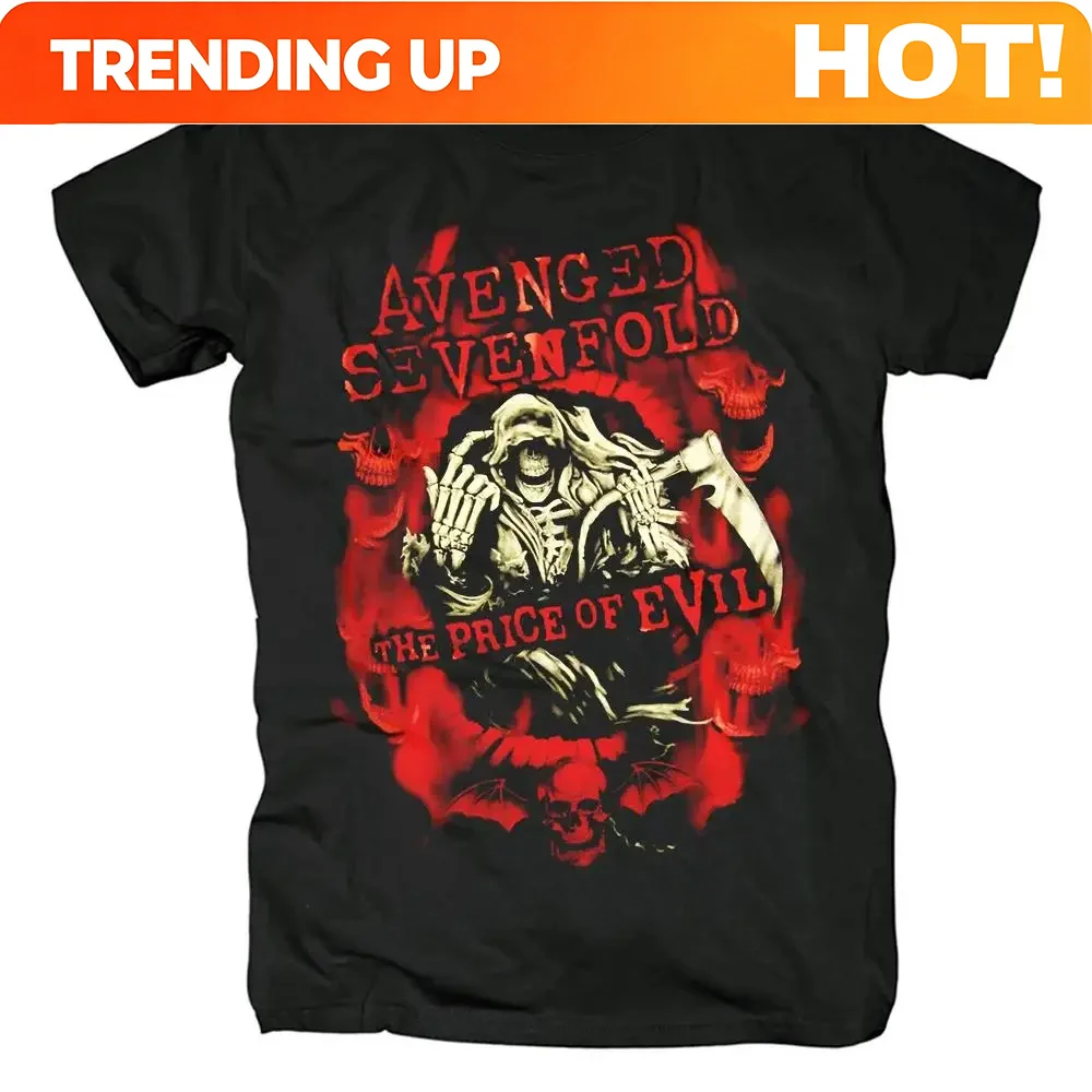 men Harajuku Metalcore Avenged Sevenfold Rock T Shirt Hip Hop Streetwear T Shirt Heavy Metal Plus Size T Shirt Women 62446