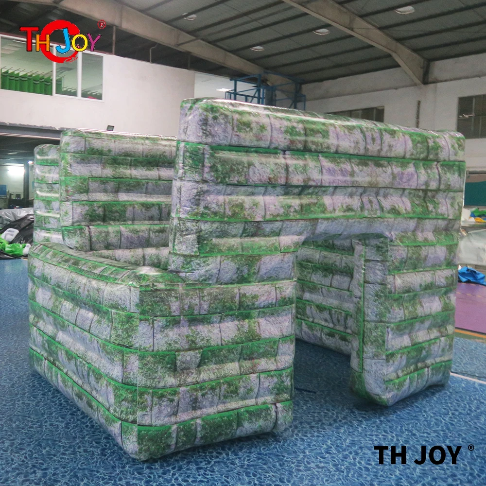 inflatable paintball bunkers,inflatable T shape bunker/U shape bunke/ W shape bunker,inflatable house obstacle bunker