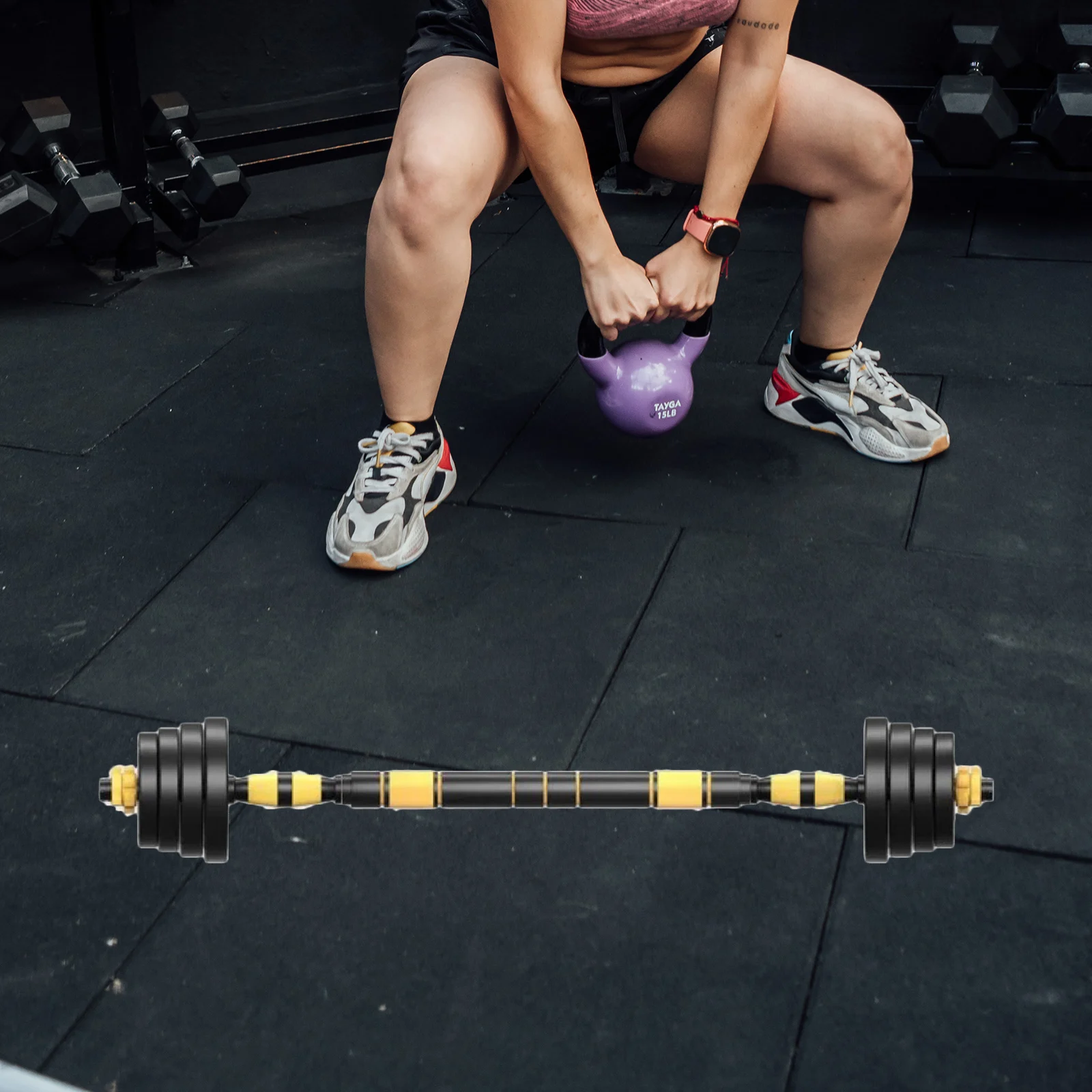 

Dumbbell Connecting Equipment Steel Foam Strong Sturdy Long Life Economic Muscle Strengthening Biceps