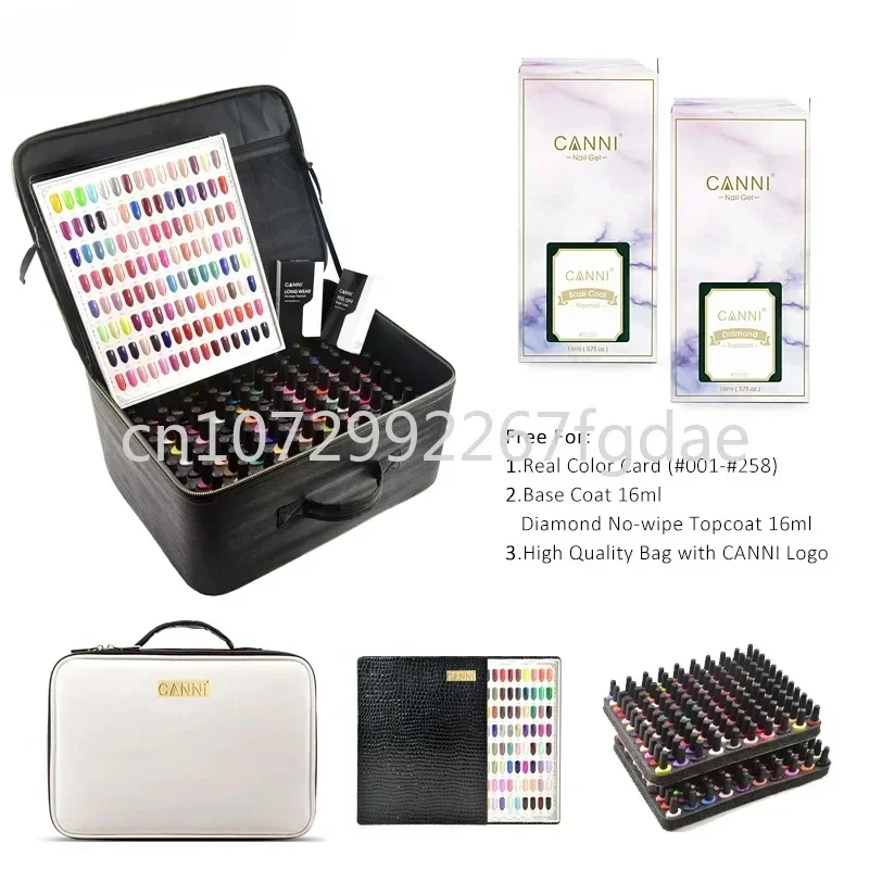 240 Color Full Set of Enamel Nail Polish Gel Set High-quality Nail Art Immersion Led Ultraviolet Nail Polish Primer Bag