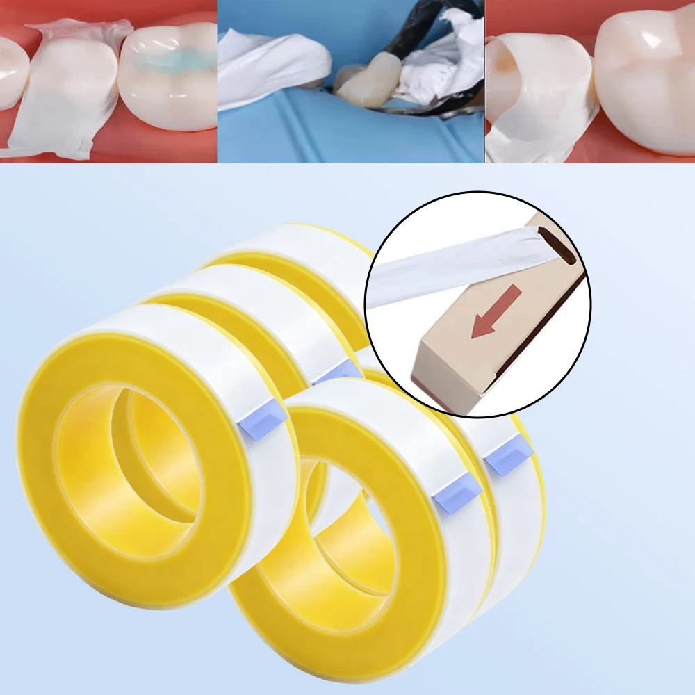 5PCS High-Quality Dental Teflon Matrix Strips – 10-Meter Rolls for Posterior Tooth Restoration and Composite Filling Isolation