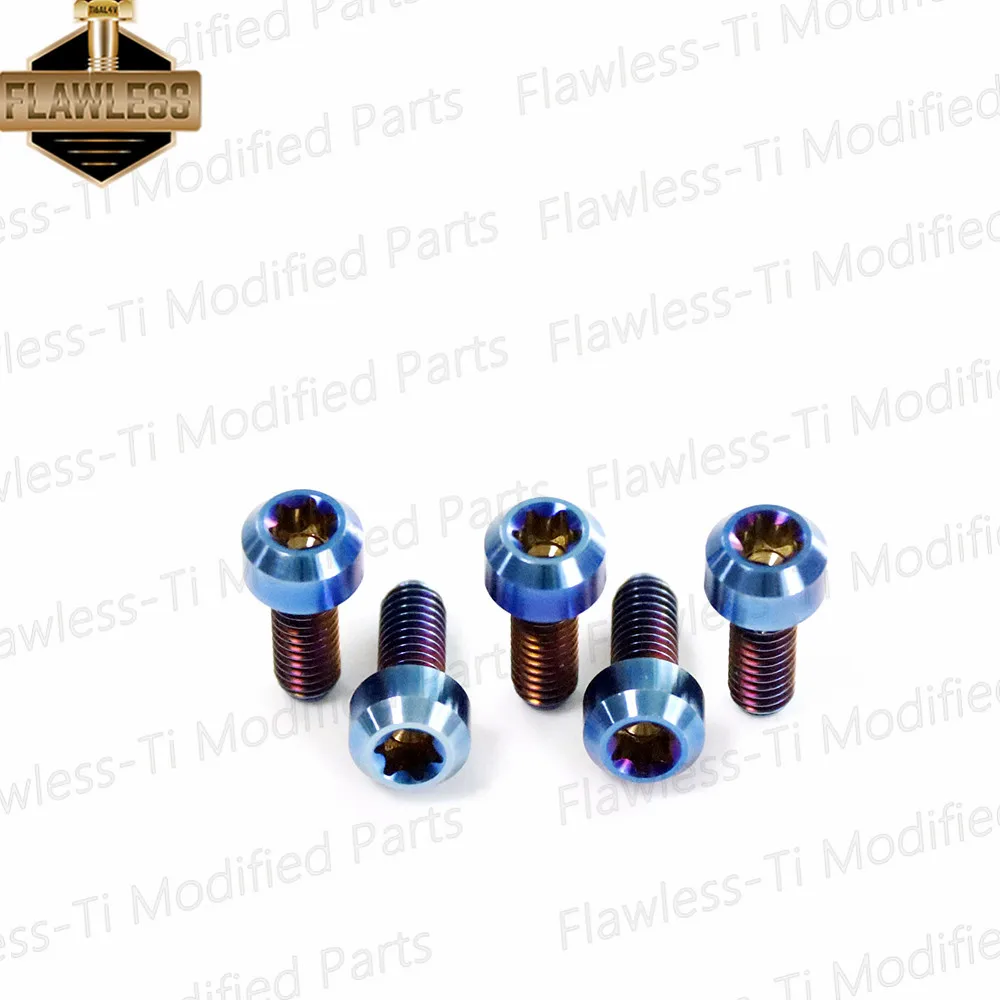 FLAWLESSTI Gr5 Titanium Bolts Front ABS Sensor Disc Bolts M4 For Vespa Sprint 150 Primavera 150 S 150