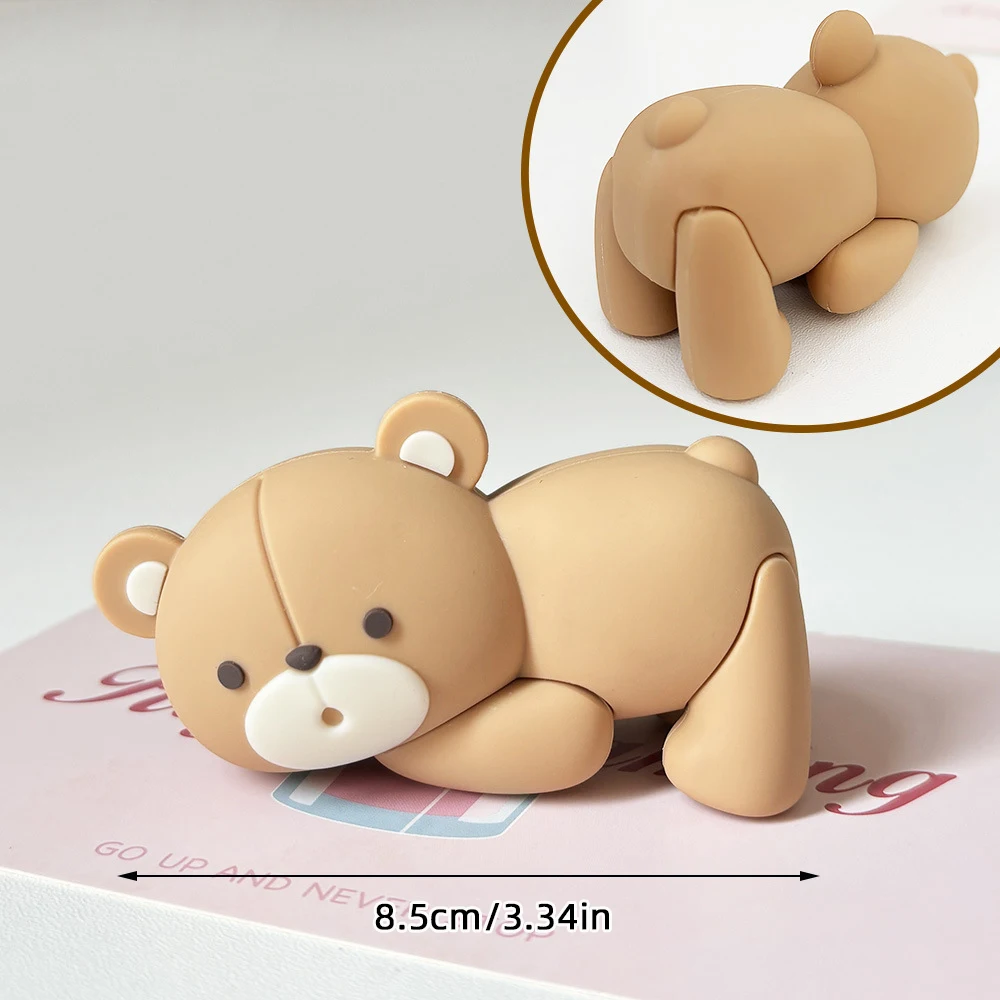 Baby Bär Kuchen Topper Cakecup Topper Mini Bär Kuchen Dekor für Geburtstag Baby Dusche Baby Junge Party Dekoration Blau Braun Rosa – Detail 21