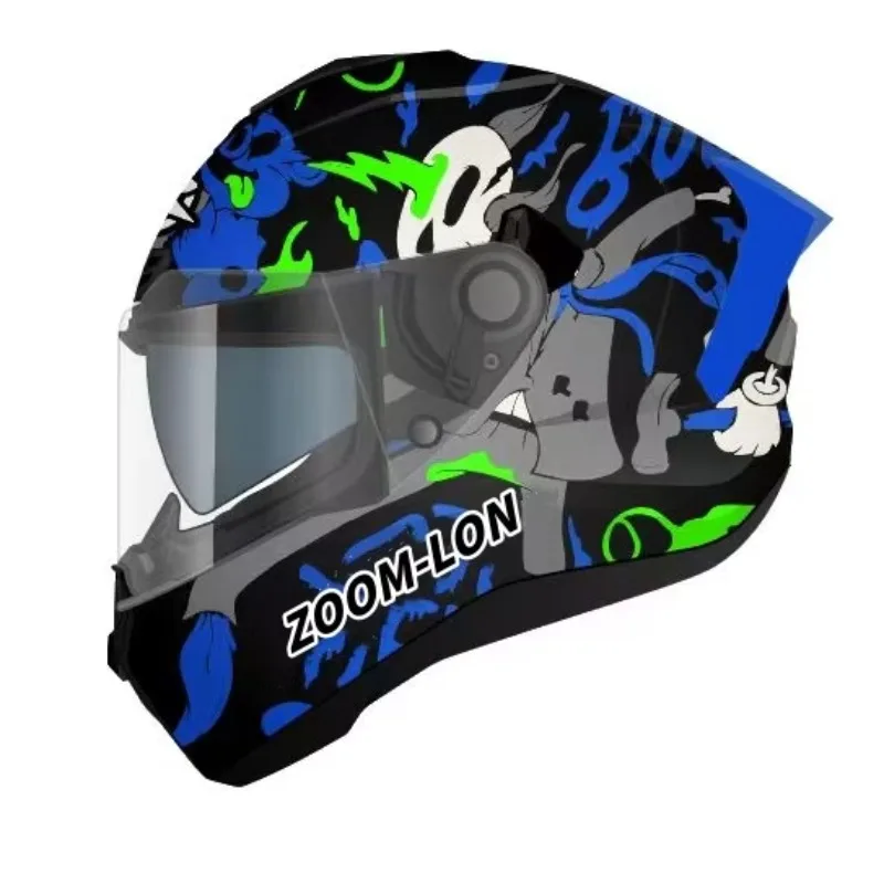 STLF رائجة البيع 2025 خوذات سباق الدراجات النارية كاملة الوجه معتمدة من اللجنة الاقتصادية لأوروبا مع إغلاق سريع الإصدار حماية موثوقة من مادة ABS #2