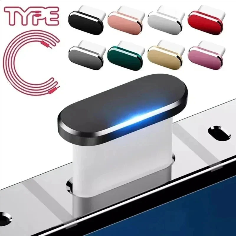 

1/5PCS Type C Metal Dust Plug For Samsung Xiaomi Huawei Universal Type-C Charging Port Protector Stopper Anti-Dust Dustproof