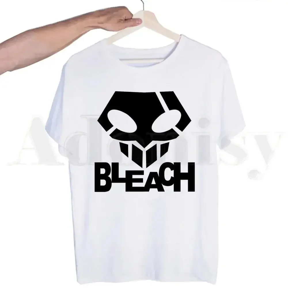 Short Sleeve Print Clothing Women's T-Shirt Japanese Anime Bleach Manga Ichigo Kuchiki Byakuya T Shirt Men Women Plus Size Tee