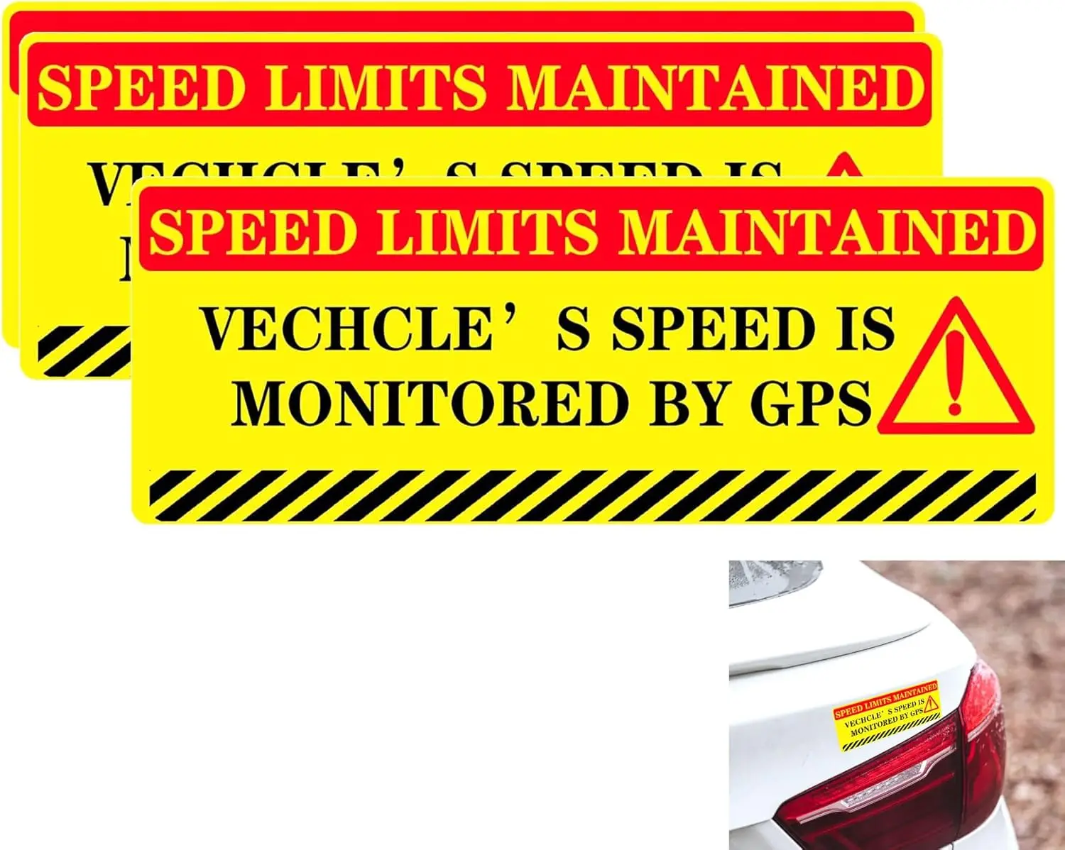 

Наклейка «Скорость транспортного средства контролируется GPS-системой, соблюдение ограничений скорости», 3 шт., предупреждающий знак безопасности для автомобиля, 10x3,5 дюйма, «Скорость транспортного средства»