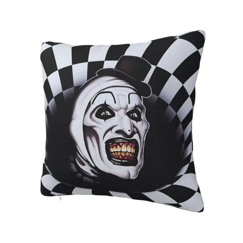 Custom T-Terrifiers Horror Movie Square Pillow Case Home Decorative 3D Two Side Printing Cushion Cover for Living Room