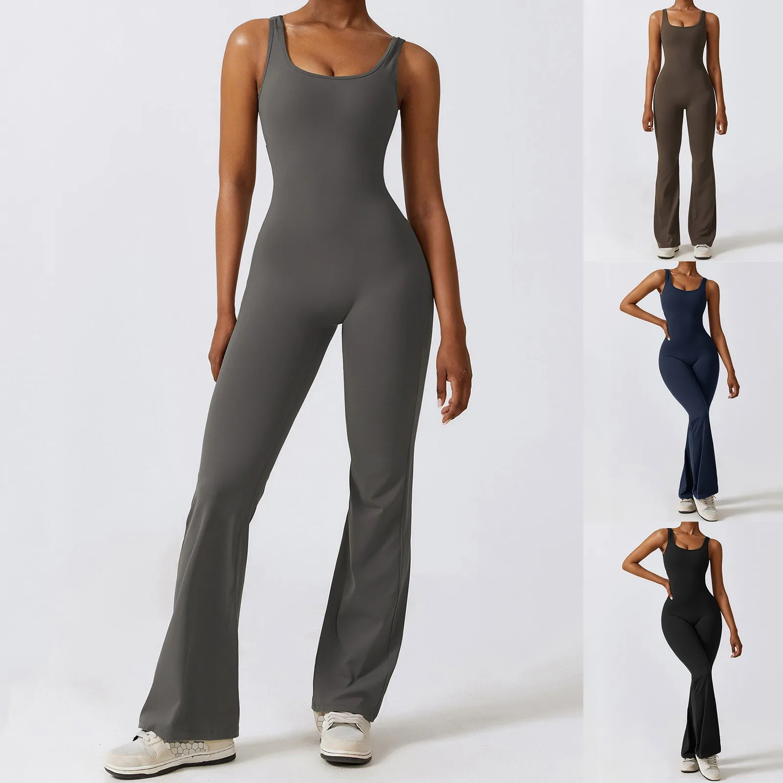 

Sexy Back V Jumpsuit Gym Set Women Training Yoga Suit Sportswear Women Sports Jumpsuit Fitness Rompers Stretch Workout Bodysuits