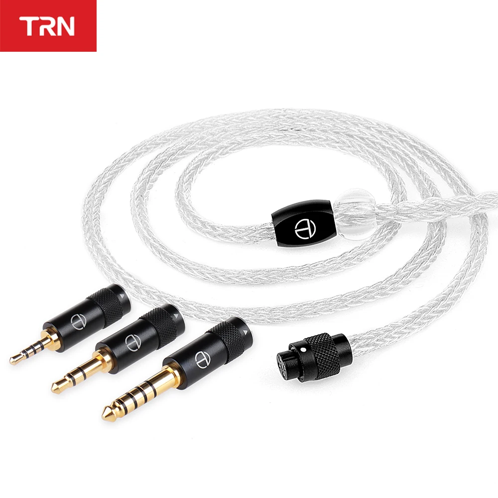 

TRN T6 PRO 16 Core Silver Plated OCC Copper Core 3.5mm Earphones Cable Upgraded Cable With for TRN MT1 VX BA15 KZ ZS10/ZSX/ZSN