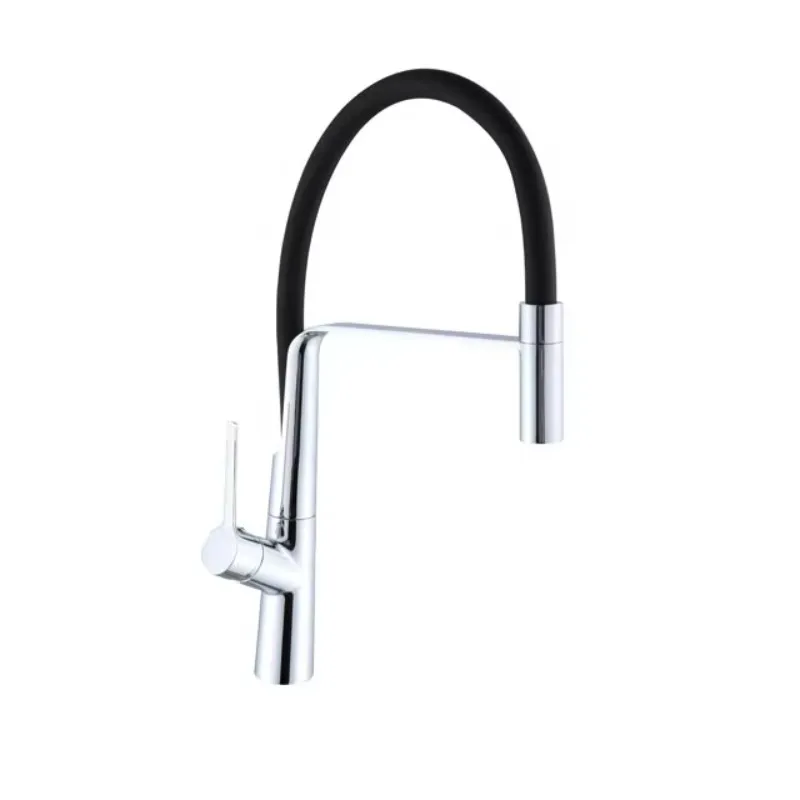 تعزيز المرونة خرطوم السيليكون الأصفر العالمي بالوعة الحنفية صنبور المطبخ التجاري لسهولة التنظيف #2