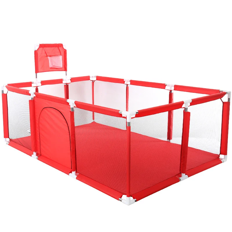 IMBABY Baby Playpens Single Football Goal corralito for Babies Protective Barrier Baby Playground Large Playpen for Children