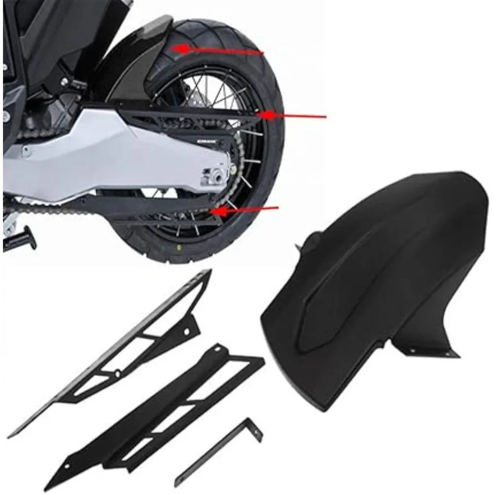 Motorcycle Chain Decoration Cover + Rear Fender Anti-mud Protector for Honda X-ADV 750 2017 2018 2019 Accessories