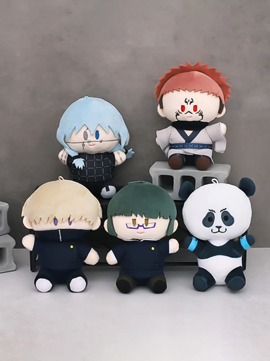 In Stock!! 10cm MOVIC Stuffed Doll Toys Anime Jujutsu KaisenPanda Zenin Toge Inumaki Sukuna Mahito Cartoon Plush Pendant Gifts