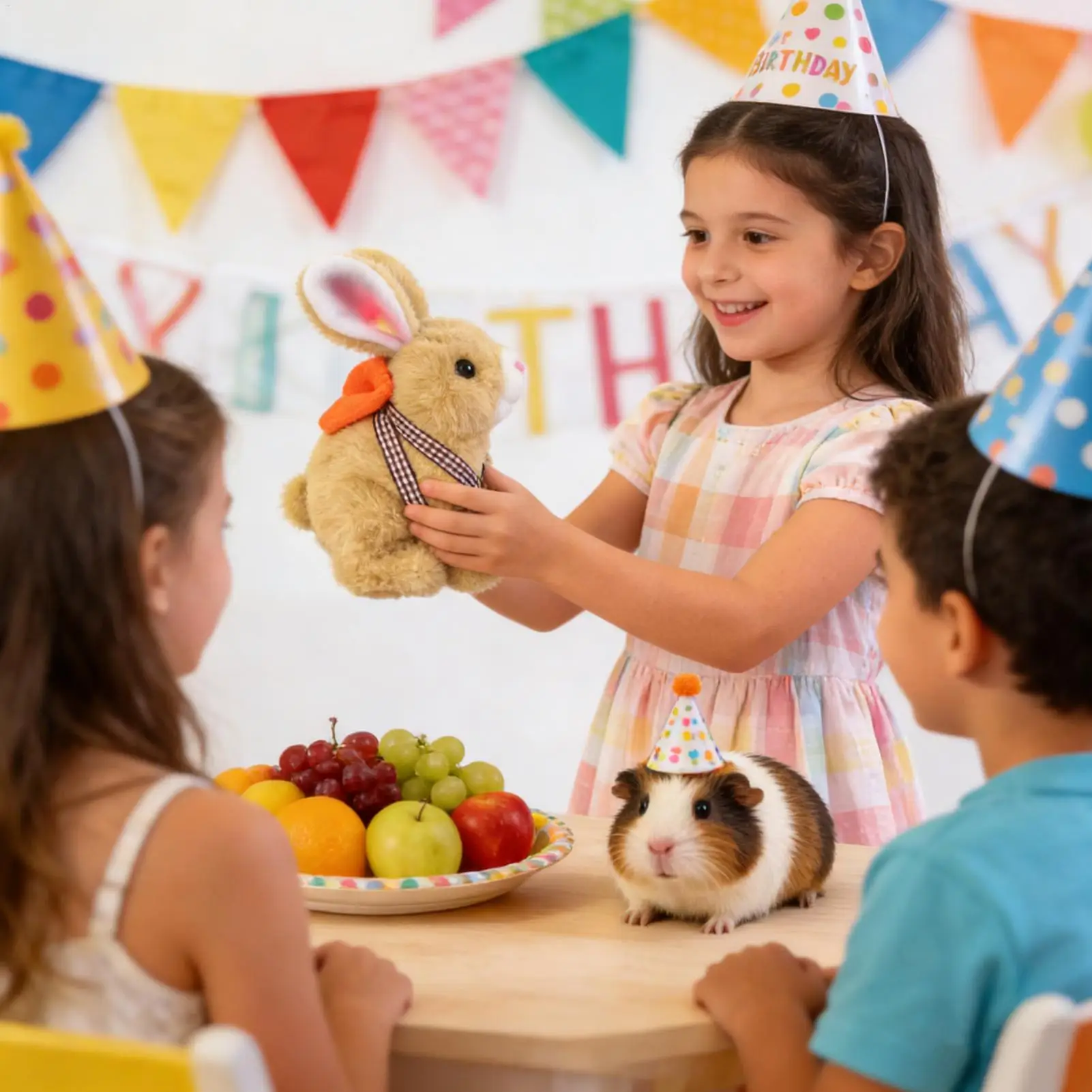 Coniglietto di Peluche Interattivo con Coda Elettrica Realistica, Giocattolo Morbido per Famiglia, Ragazze, Educazione e Gioco