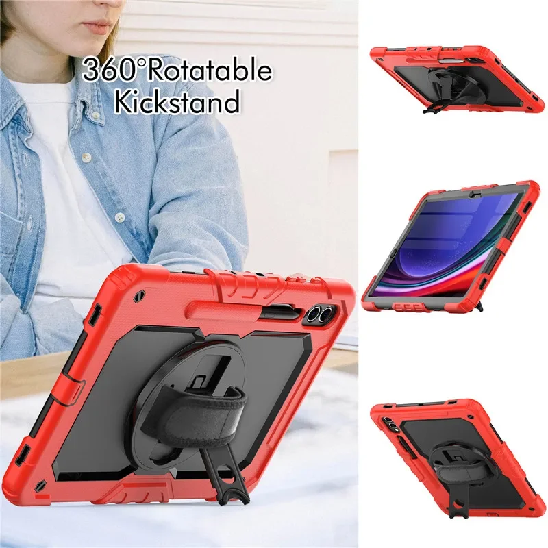 Imagem -03 - Shockproof Silicone Tablet Suporte Capa Capa para Samsung Galaxy Tab s8 s9 Ultra 14.6 Sm-x900 X906 X910 X916 360 Rotação