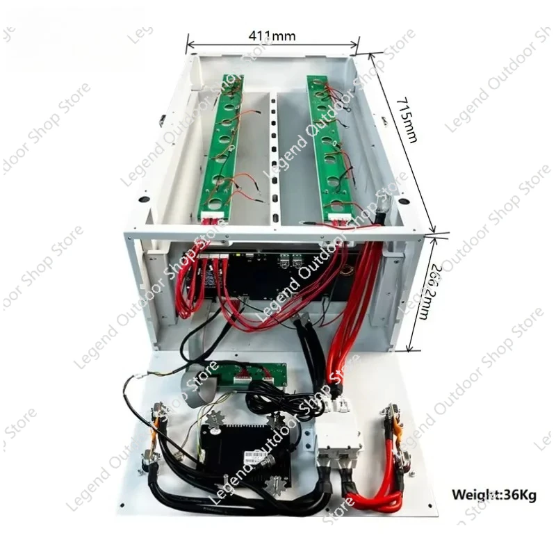 NEW  Lifepo4 Battery Case DIY KITS 16S1P 280AH JK BMS PB2A16S20P Metal Box Flexible Busbar High Current 300AH DIY Battery BOX