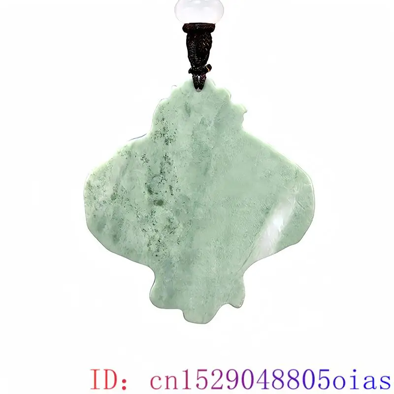 Zielony naturalny prawdziwy jadeitowy naszyjnik wisiorek Designer chiński Amulet karpiowy talizman urok luksusowej mody Vintage — zdjęcie 5
