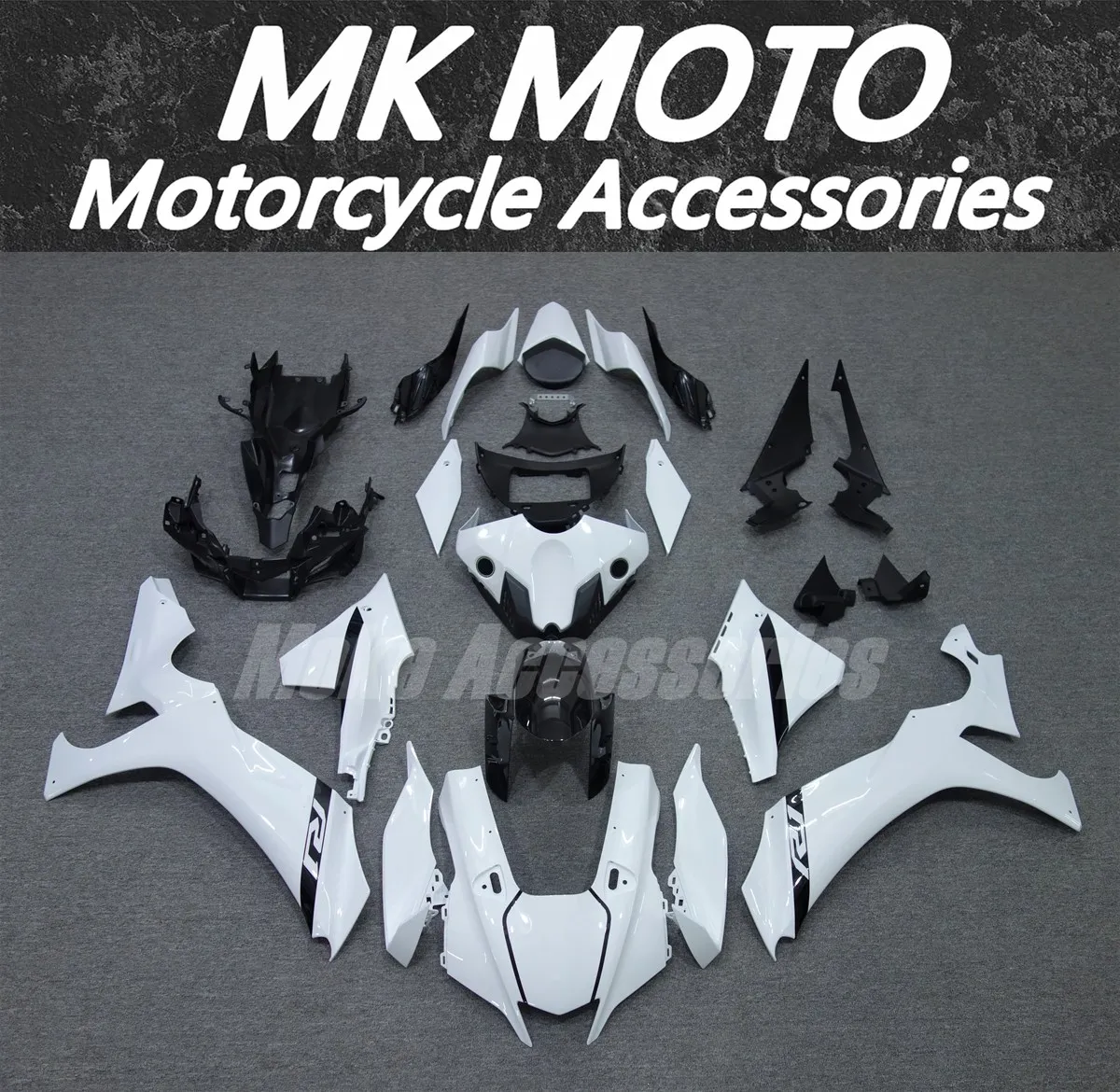 

Moke moto Motorcycle Fairing Kit Fit For Yzf R1M R1 2020 2021 2022 2023 2024 Bodywork Set Abs New White Black