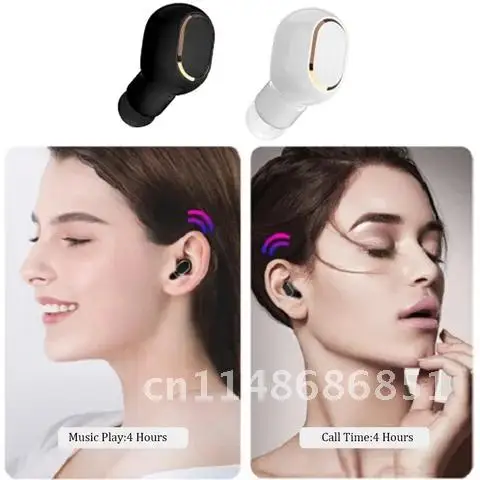 Sem fio Bluetooth Compatível Esporte Earbuds, Mini fone de ouvido para iPhone, In Ear Stereo Headset com microfone, Xiaomi