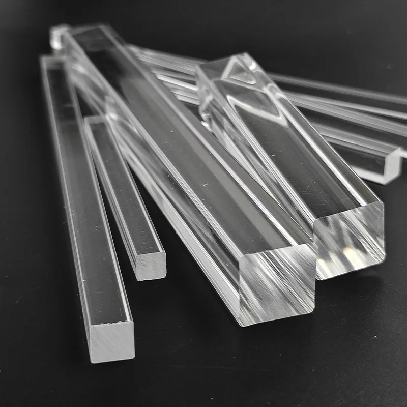 Transparent Clear Extruded Acrylic Square Bar Plastic Rod PMMA Plexiglass