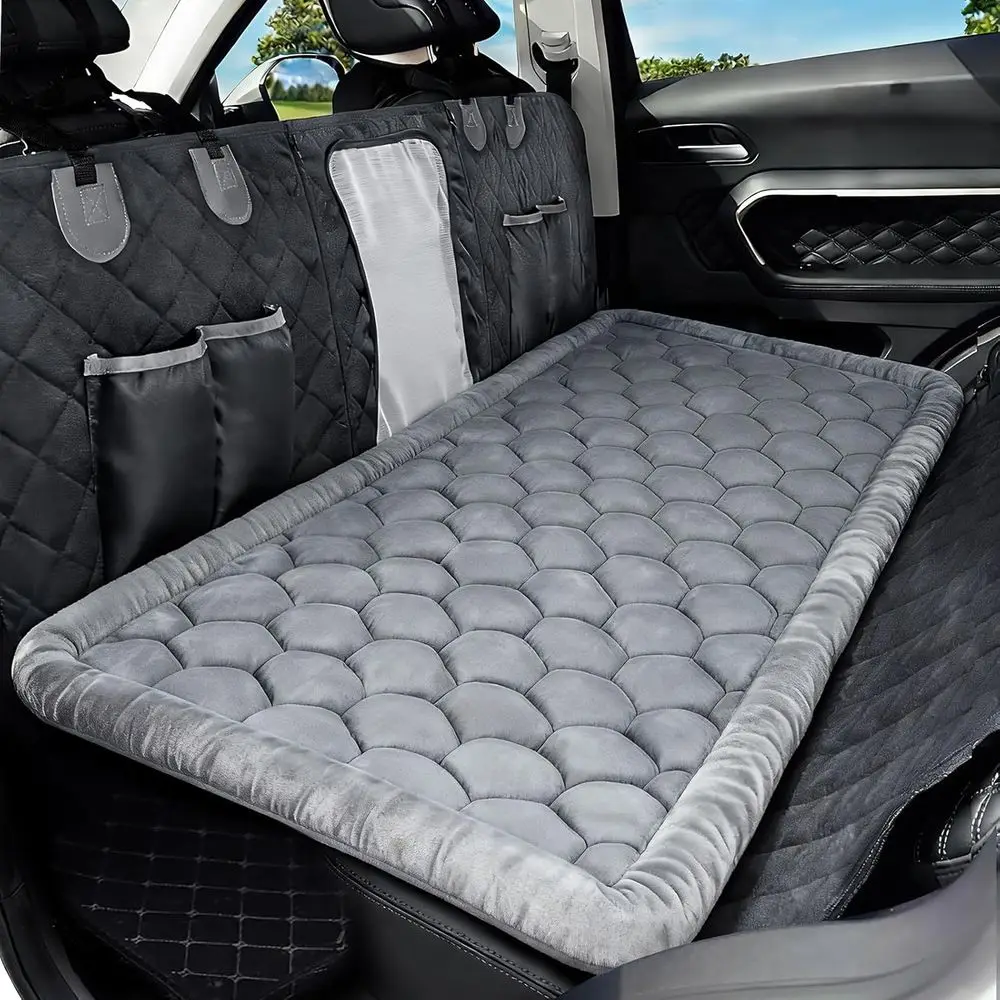 

Gray Non-Slip Pet Mat for Car Seat Back Seat Extenders SUVs Trucks - Pet Travel Accessories