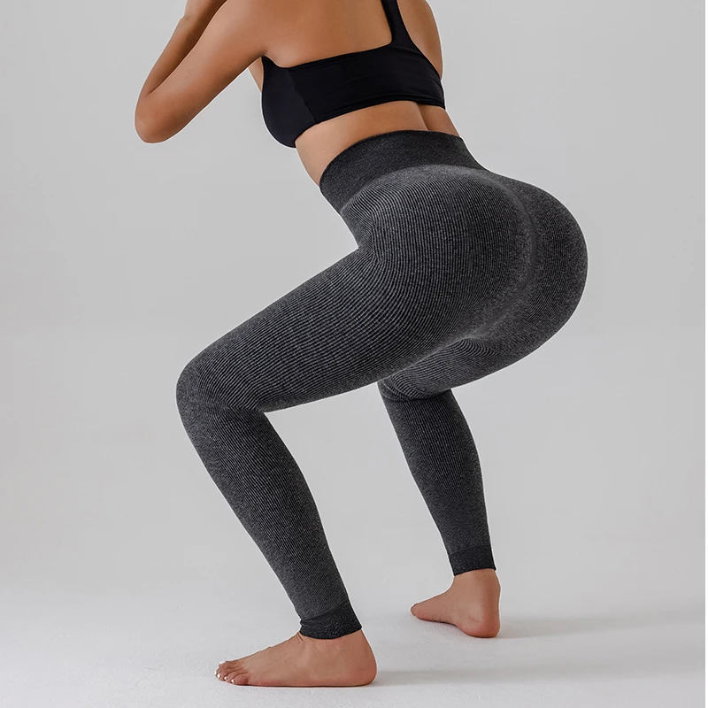 

Women Fleece-Lined Ribbed Pants with Lurex Tummy Control Workout Leggings Outfit Winter Tights Soft Thick Fleece Cropped Pants