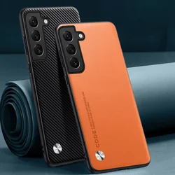 For Samsung Galaxy S21 S22 S23 Ultra Cover Luxury Leather Case For Samsung S21 FE S22 Plus Silicone Protection Phone Case Coque