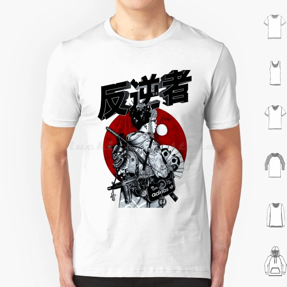 

Японская гейша, крутая футболка в городском стиле, хлопковая футболка для мужчин и женщин, сделай сам, принт, гейша для девочек, Glitch Vaporwave, японский хипстер, будущее