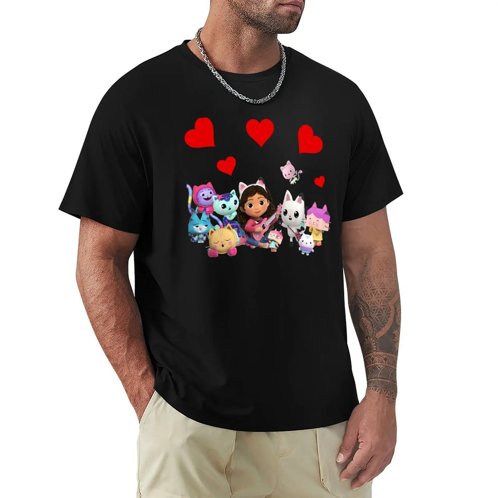 gabby dollhouse team T-Shirt Big and Tall Casual T-Shirt