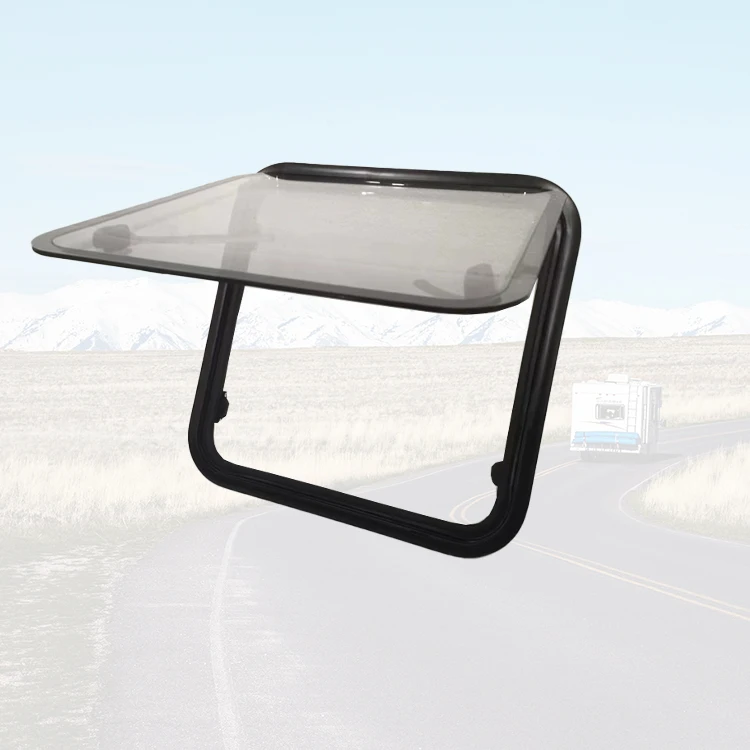 

Mobile Home Window Aluminum Caravan Top-Hung Window 1200*500 mm Screen and Sunshade for Camper Overland