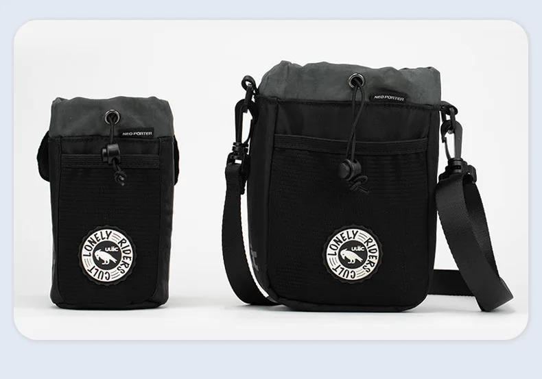 ULAC Fahrrad-Lenkertasche, 1/1,1 l, MTB, Rennrad, Roller, C-HOLD, wasserdichte Vorbautasche, Radfahren, Wasserflaschentasche mit abnehmbarem Streifen – Detail 17