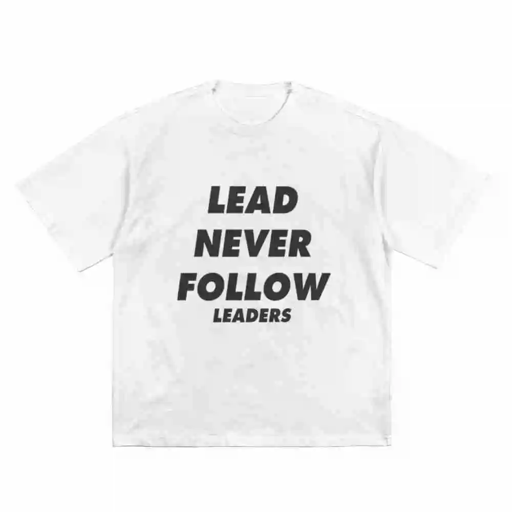 Chief Keef Lead Never Follow Leaders Short Sleeve Tee 100% Cotton T-Shirt