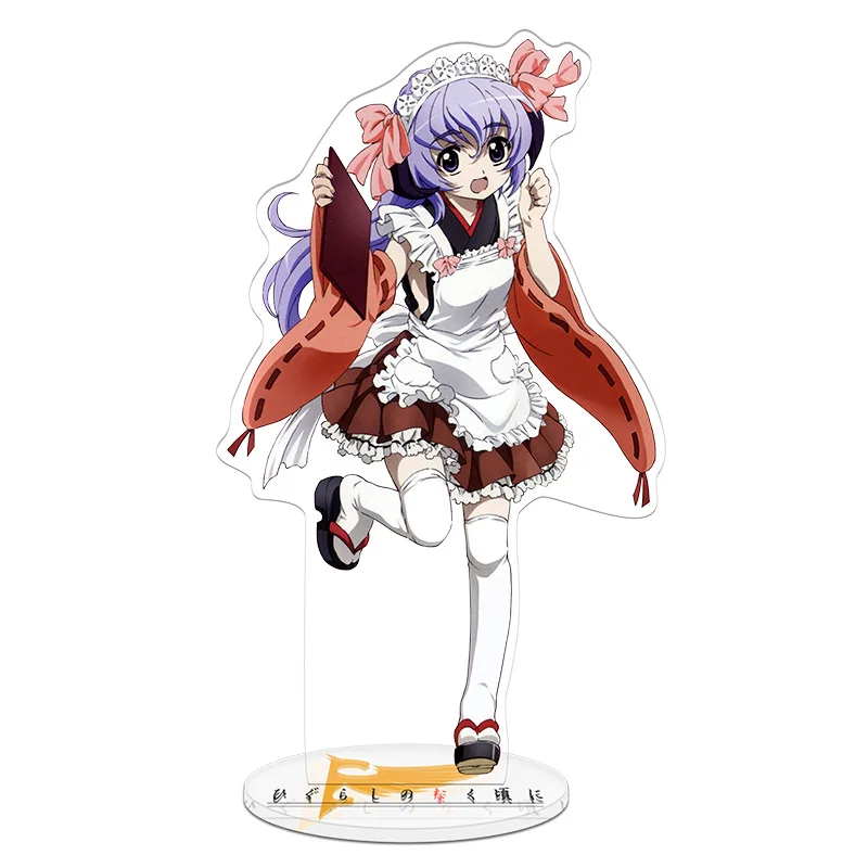 HOT Anime Fans Gifts Higurashi When They Cry HD Characters Acrylic Stand Model Plate Desk Ornaments Collect Series 15cm