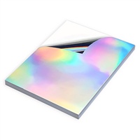 10 Sheets Holographic Rainbow Vinyl Sticker Paper 8.5x11 Inch Waterproof Tear-Resistant Inkjet Letter Size Stickers for Projects