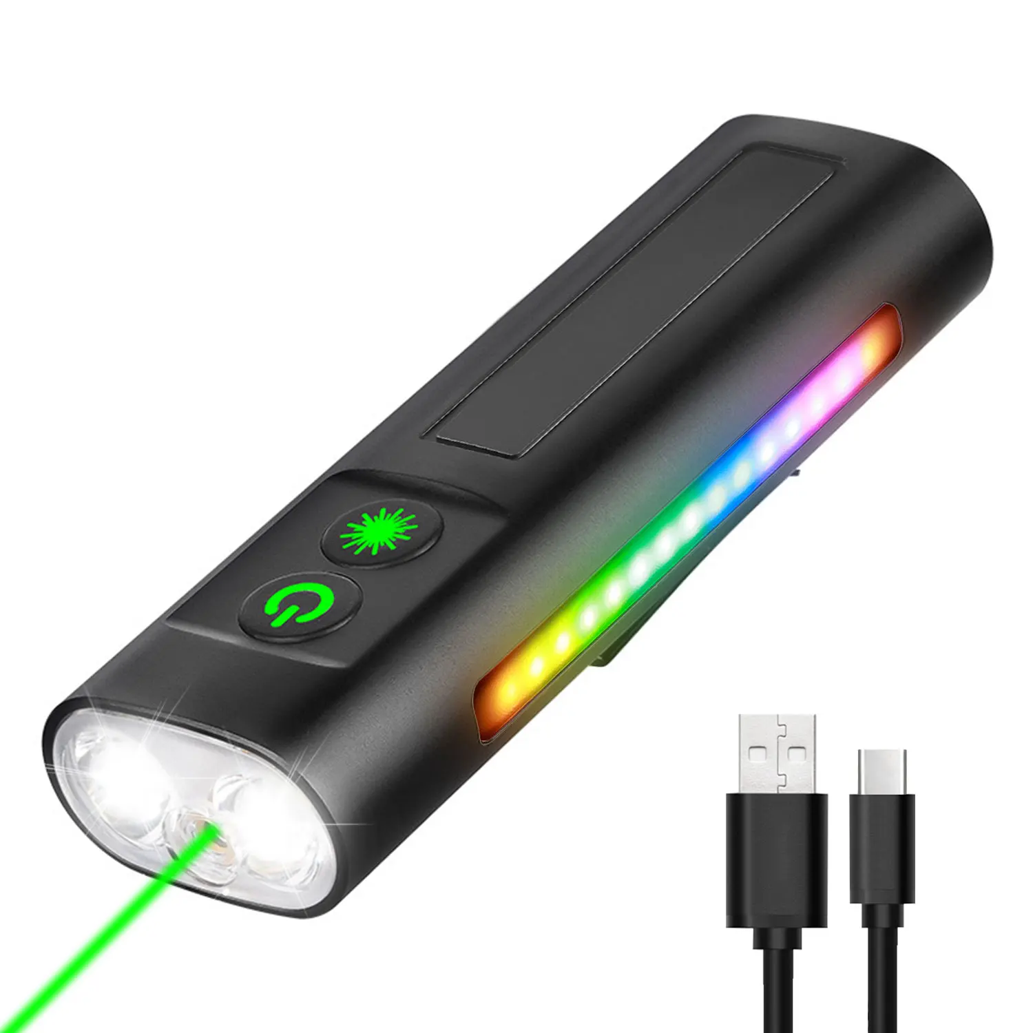 Multifunctional IP54 Waterproof LED COB Flashlight With Magnetic Built-In 1200mAh Battery Clip-on Light Outdoor Camping Lantern