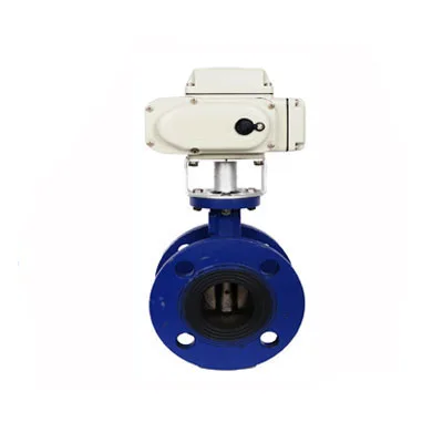 Motorized butterfly Valve 220v 24v Wafer Flange Dn50 Dn65 Dn80 Dn100 Motorized Cast Iron butterfly Valve